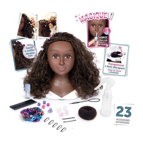 Smoby tete coiffer cheveux - smoby,