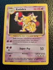 Carte Pokemon kadabra  32/102