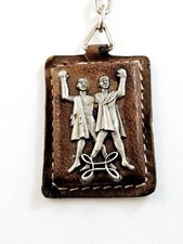 PORTE-CLES - CAM-HYGIÈNE Douala - Cuir & Métal - Antiquité - Vintage 1960s