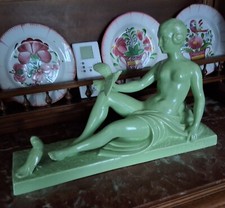 Statue céramique femme nue - nue, à
