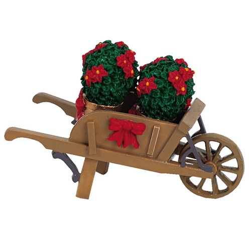Remorque avec poinsettias - remorque,