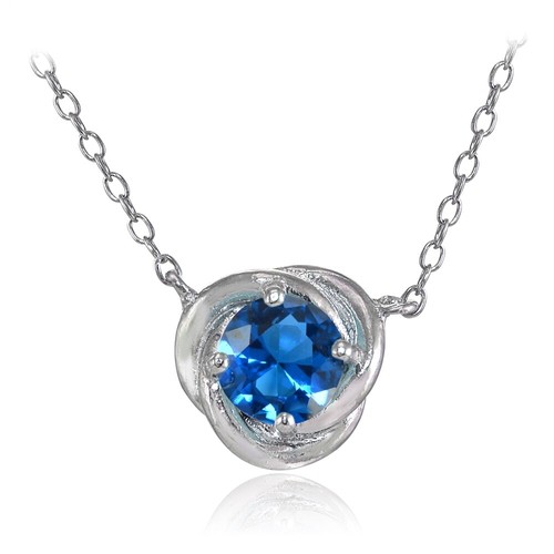 Argent sterling simulé topaze - sterling,