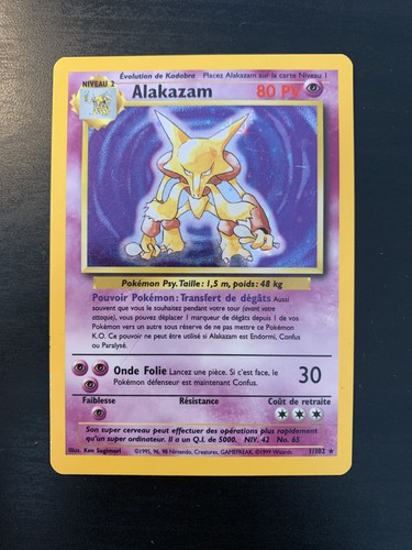 Carte pokémon holo alakazam - pokémon,
