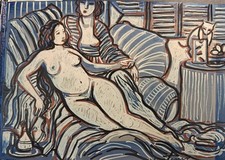 MARTINERY Le chat derrière les persiennes