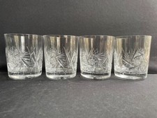 3170 – 4 Verres à whisky – Cristal taillé