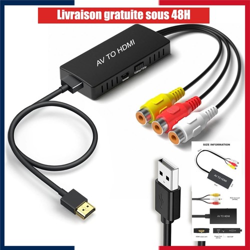 Adaptateur hdmi rca - hdmi,