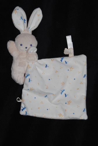 Doudou plat mouchoir lapin - plat,