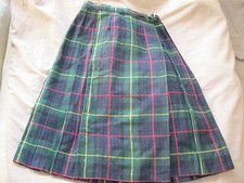 JUPE PLISSEE ECOSSAISE/ KILT  12 ANS  34-36  MADE IN FRANCE TBE VINTAGE  