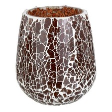 Photophore en Verre "Ali" 12cm Marron