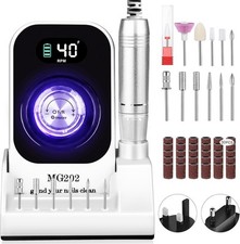 Ponceuse pour Ongles Professionnelle 40000 RPM, Urbuti 12 en 1 Lime à Ongle 