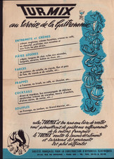 PARIS (XIII°) APPAREILS ELECTRIQUES de CUISINE "TURMIX" Tract-Affiche vers 1950
