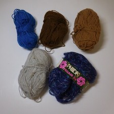 5 pelotes bobines fil laine
