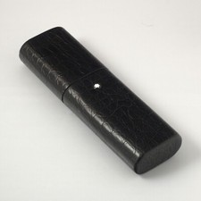 RARE ! Étui pochette à stylo en cuir fait main Montblanc Florence pour 2 styl...