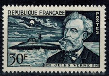 Timbre de France Poste Jules Verne N° 1026 Neuf ** MNH