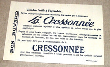 buvard ancien CRESSONNEE Aperitifs ,7n5