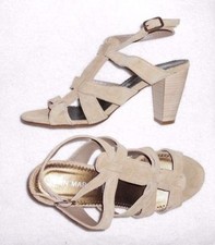 SAN MARINA modèle CELIUS sandales cuir daim beige  P 39 "Neuves"