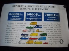 AFFICHE POSTER RENAULT UTILITAIRES ET DIAC FINANCEMENTS