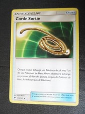 Carte Pokémon dresseur , corde sortie  114/147  2017