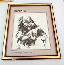 Estampe Gravure Dessin signé