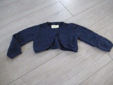 Gilet boléro bleu marine taille 12 - 18 mois