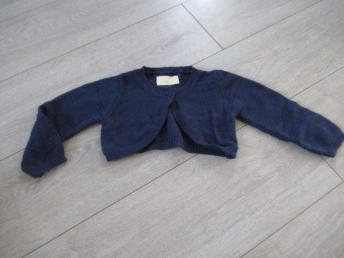 Gilet boléro bleu marine