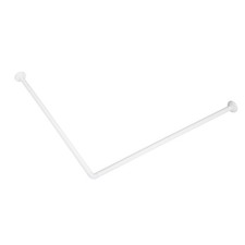 BARRE DE DOUCHE D'ANGLE ALUMINIUM BAIGNOIRE CABINE DE DOUCHE RIDEAU MURAL 80