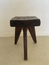 Ancien Tabouret Tripode