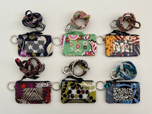 Vera bradley lanyard and zip - and,
