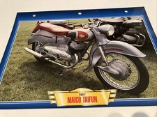 Maïco 400 Taifun 1957 fiche carte moto passion collection Atlas