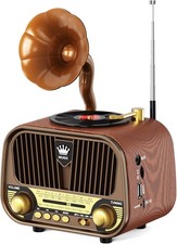 RUNUS J-190 Poste Radio Vintage Retro AM/FM/SW, Radio Portable Rechargeable