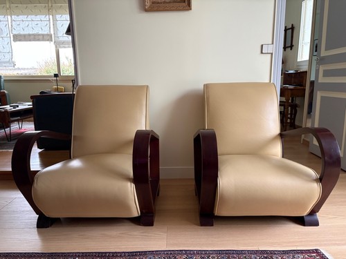 Fauteuil cuir style - style, deco