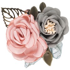 Broche Fleur Tissu Accessoires