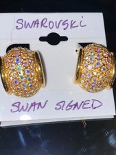 SWAROVSKI SWAN SIGNED GOLD
