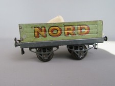 B946 Vintage 1933 Hornby Wagon Tombereau Nord Essieu Tôle Litho + 3 Sacs O Zéro