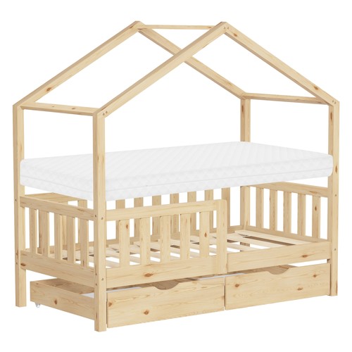 Lit cabane enfant bois - lit,