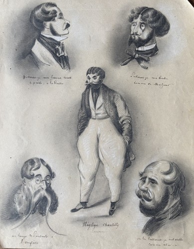 Dessin ancien études - ancien,