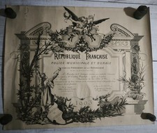 Diplôme Médaille d'Honneur