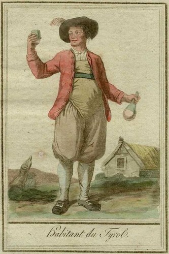 Costume autriche habitant - autriche,