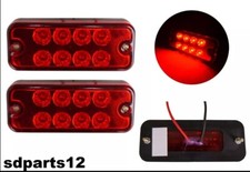 2 Feux de Gabarit Rouge LED 12V Position Arrière Camion Remorque Bus Caravane