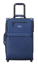 DELSEY PARIS 2 Rolls Expandable Cabin Trolley WP 55 S Marine Blue