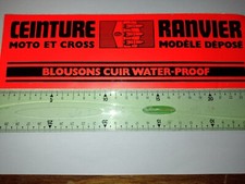 Autocollant pub  Ceinture Ranvier Moto et cross blouson  (auto, rallye , course)