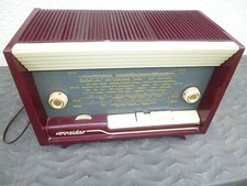 VINTAGE radio TSF SCNNEIDER en bakélite en état de marche sur 220 volts