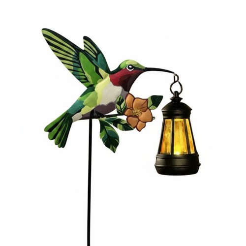 Lanterne colibri solaire fer - colibri,