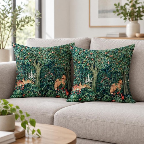 2pcs housses coussin lin - housses,