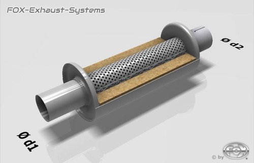 Silencieux universel inox - universel, rond