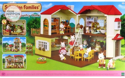 Sylvanian families red roof - red,