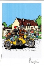 EX-LIBRIS LUCIEN EN SIDE-CAR TIRAGE LIMITE / SIGNE PAR MARGERIN NEUF