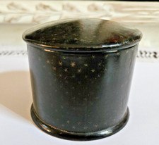 NAPOLEON III POUDRIER BOITE POUDRE TALC EN CARTON BOUILLI  NOIRE ETOILÉE