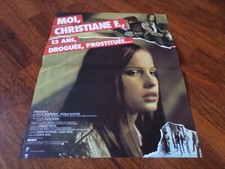 AFFICHE  EDEL / BOWIE / MOI CHRISTIANE F, 13 ANS, DROGUEE / 40X60