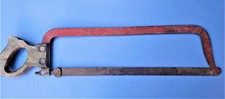 Ancien - Grande Scie de boucher 68 cm.- Bel outil de coupe /métier - Boucherie -
